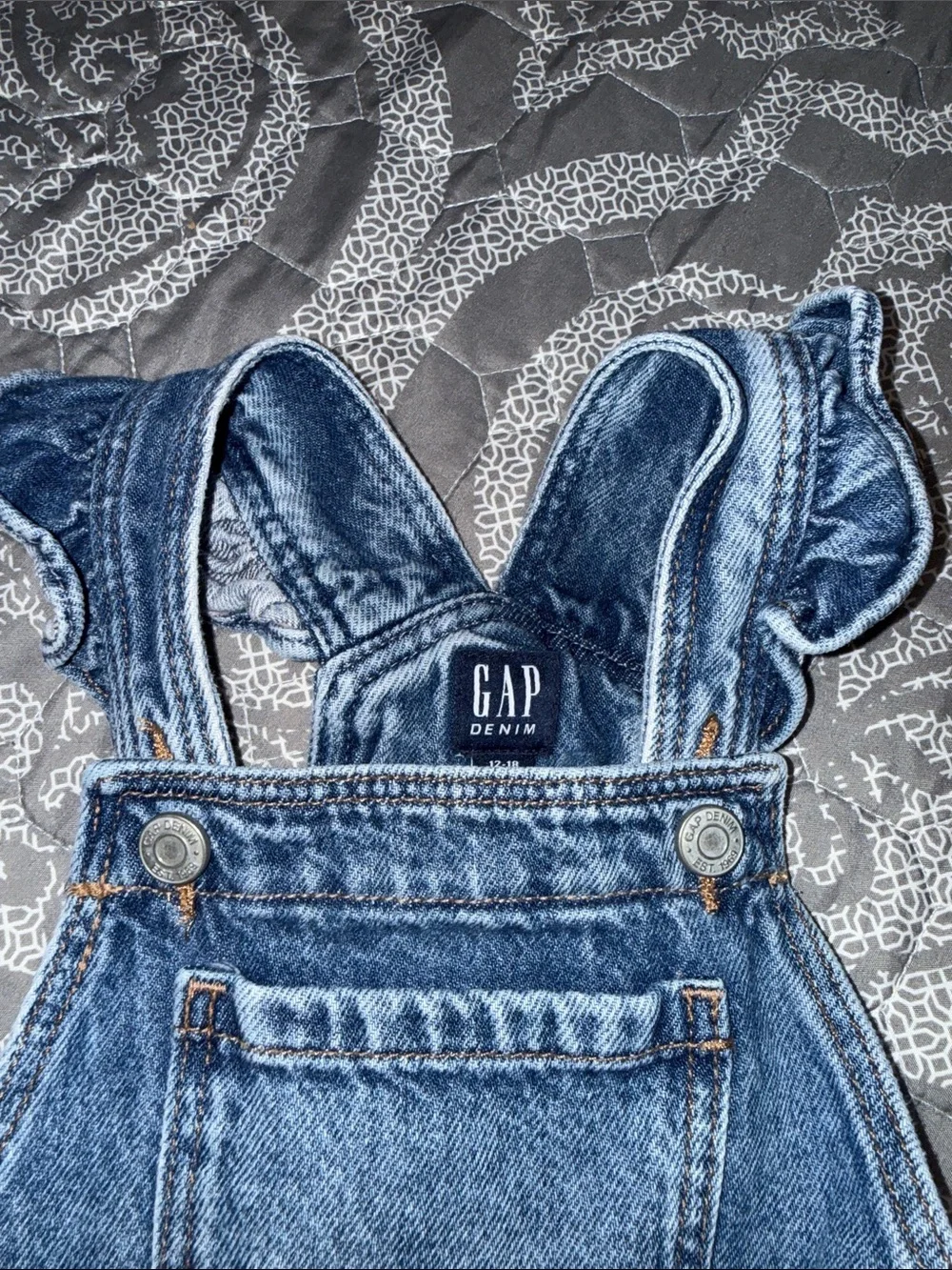GAP Kids Denim Overalls in Medium Blue